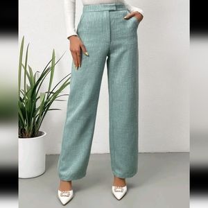 NWOT! Wide-legged Twill Trousers